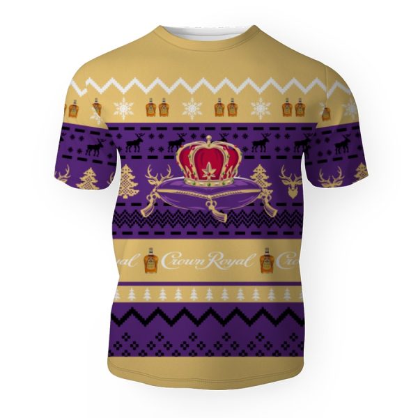 Crown Royal Shirts For Men With Vintage For Sale-3D Unisex T-Shirt - Image 1