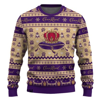 crown royal snowing christmas ugly christmas sweater 2 Crown Royal Snowing Christmas Ugly Christmas Sweater - Image 2