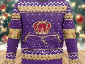 Crown Royal Ugly Christmas Sweater Holiday Gift - Image 1