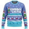 Cuddly As A Cactus Grinch Ugly Christmas Sweater - Image 1