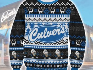 Culvers Ugly Christmas Sweater - Image 1
