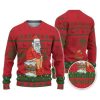 Custom Christmas Dirty Santa Red And Green Ugly Christmas Sweater - Image 1