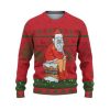 Custom Christmas Dirty Santa Red And Green Ugly Christmas Sweater - Image 2
