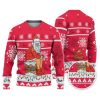 Custom Christmas Dirty Santa Red And White Ugly Christmas Sweater - Image 1