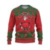 Custom Christmas Thicc Santa Green And Red Ugly Christmas Sweater - Image 2