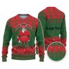 Custom Christmas Thicc Santa Red And Green Ugly Christmas Sweater - Image 1