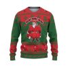 Custom Christmas Thicc Santa Red And Green Ugly Christmas Sweater - Image 2
