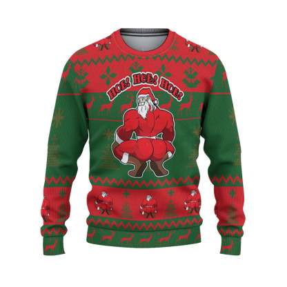 custom christmas thicc santa red and green ugly christmas sweater 2 Custom Christmas Thicc Santa Red And Green Ugly Christmas Sweater - Image 2