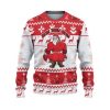 Custom Christmas Thicc Santa Red And White Ugly Christmas Sweater - Image 2