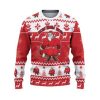 Custom Christmas Thicc Santa White And Red Ugly Christmas Sweater - Image 2