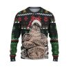 Custom Funny Holiday Big Fat Tatoo Santa Ugly Christmas Sweater - Image 2