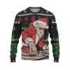 Custom Funny Holiday Dj Santa Ugly Christmas Sweater - Image 2