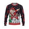 Custom Funny Holiday Santa Sport Golf Ugly Christmas Sweater - Image 2