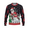 Custom Funny Holiday Santa Sport Hockey Ugly Christmas Sweater - Image 2