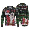 Custom Funny Holiday Streamer Swag Santa Ugly Christmas Sweater - Image 1