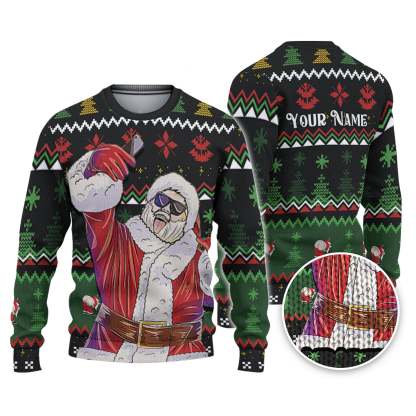 custom funny holiday streamer swag santa ugly christmas sweater 1 Custom Funny Holiday Streamer Swag Santa Ugly Christmas Sweater - Image 1