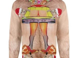 Custom Funny Ugly Christmas Butt Christmas Sweater - Image 1