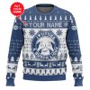 Custom Name Busch Light Titties Funny Ugly Christmas Sweater - Image 1