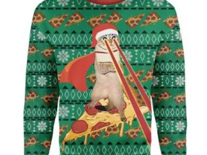 Custom Ugly Cat Christmas Sweater - Image 1