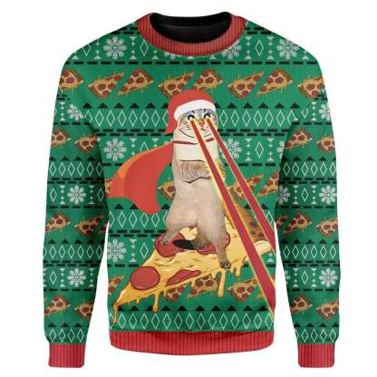 custom ugly cat christmas sweater 1 Custom Ugly Cat Christmas Sweater - Image 1