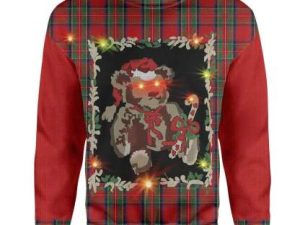 Custom Ugly Christmas Bear Christmas Sweater - Image 1
