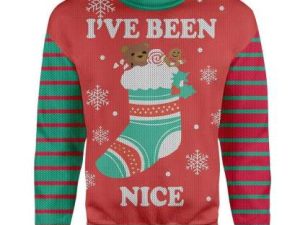 Custom Ugly Christmas Bear Sweater - Image 1