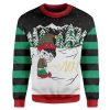 Custom Ugly Christmas Boys Peeing Christmas Sweater - Image 1