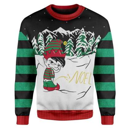 custom ugly christmas boys peeing christmas sweater 1 Custom Ugly Christmas Boys Peeing Christmas Sweater - Image 1