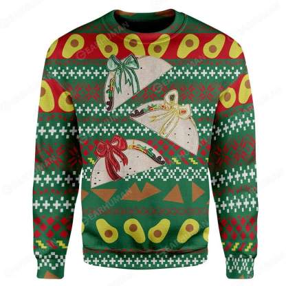 custom ugly christmas cake sweater 1 Custom Ugly Christmas Cake Sweater - Image 1