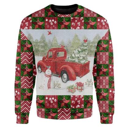 custom ugly christmas car sweater 1 Custom Ugly Christmas Car Sweater - Image 1