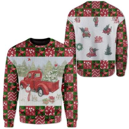 custom ugly christmas car sweater 2 Custom Ugly Christmas Car Sweater - Image 2