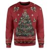 Custom Ugly Christmas Carolina Colours Christmas Sweater - Image 1