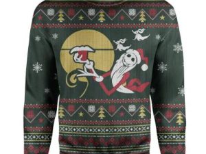Custom Ugly Christmas Ghost Sweater - Image 1