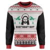 Custom Ugly Christmas Jesuss Birthday Christmas Sweater - Image 1
