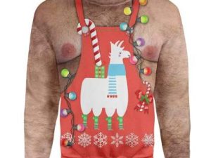 Custom Ugly Christmas Santa Sweater Unisex - Image 1