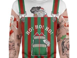 Custom Ugly Christmas Santa Sweater Xmas Gift Holiday Gift - Image 1