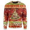 Custom Ugly Christmas Serving Up Holiday Cheer Christmas Sweater - Image 1