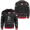 Custom Ugly Christmas Valhalla Viking Christmas Sweater - Image 2