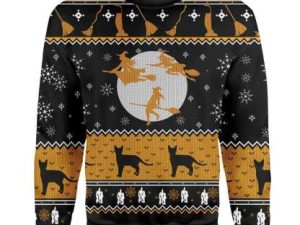Custom Ugly Christmas Witch Sweater - Image 1