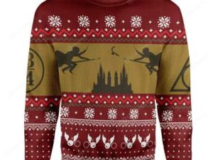 Custom Ugly Hp Christmas Sweater Holiday Gift - Image 1