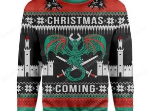 Custom Ugly Is Coming Christmas Sweater - Image 1