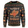 Custom Ugly Turkey Christmas Sweater Holiday Gift - Image 1