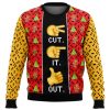 Cut It Out Full House Ugly Christmas Sweater Holiday Gift - Image 1