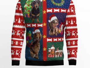 Cute Dachshund Ugly Christmas Sweater - Image 1