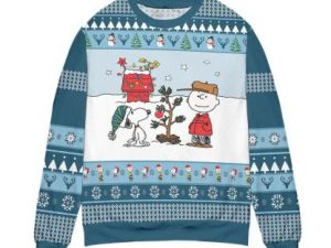 Cute Doggy And Charlie Brown Its Not What Under The Tree Ugly Christmas Sweater - Image 1