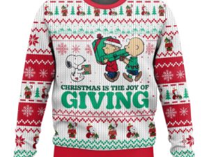 Cute Doggy Christmas Is The Joy Ugly Christmas Sweater - Image 1