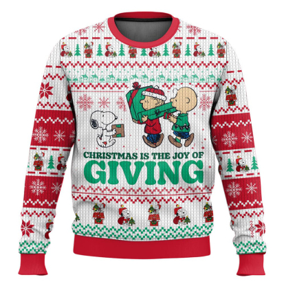 cute doggy christmas is the joy ugly christmas sweater 1 Cute Doggy Christmas Is The Joy Ugly Christmas Sweater - Image 1