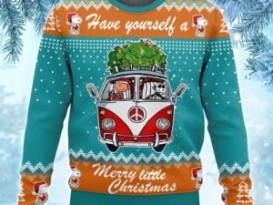 Cute Doggy Little Ugly Christmas Sweater - Image 1