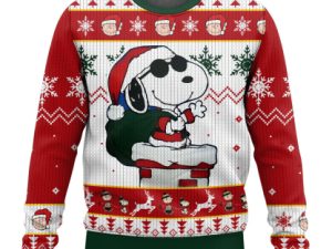 Cute Doggy The Charlie Brown And Cute Doggy Show Ugly Christmas Sweater Unisex - Image 1