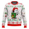 Cute Doggy The Joyful Moment Ugly Christmas Sweater - Image 1